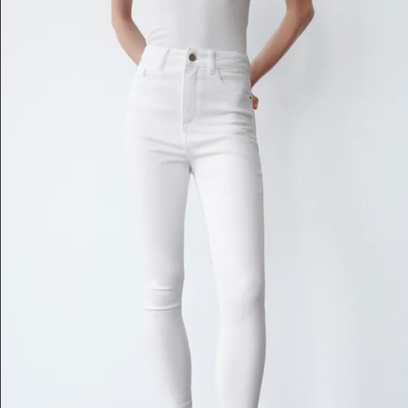 White skinny jeans Zara - Picture 4 of 4